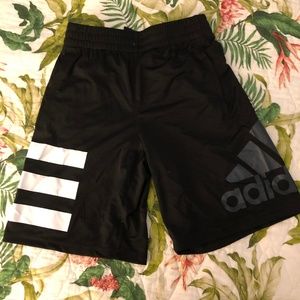 Adidas Boys Soccer Shorts, Black & white Size 8